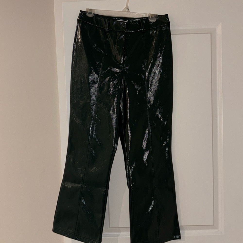 NWOT Shiny Leather Pants